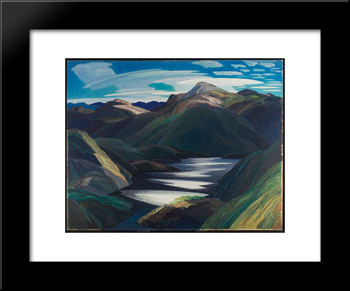 Light And Shadow 20x24 Black Modern Wood Framed Art Print Poster by Carmichael, Franklin