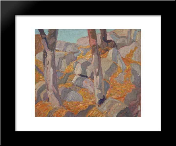 Shadows 20x24 Black Modern Wood Framed Art Print Poster by Carmichael, Franklin