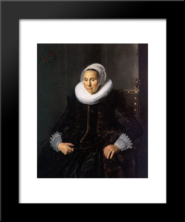 Cornelia Claesdr Vooght 20x24 Black Modern Wood Framed Art Print Poster by Hals, Frans