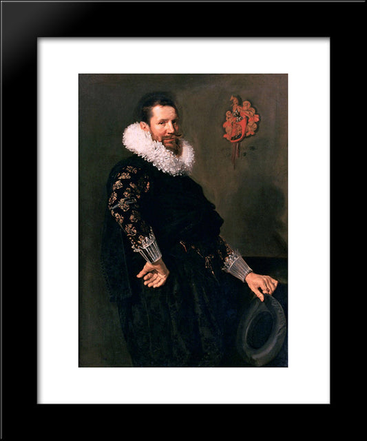 Paulus Van Beresteyn 20x24 Black Modern Wood Framed Art Print Poster by Hals, Frans