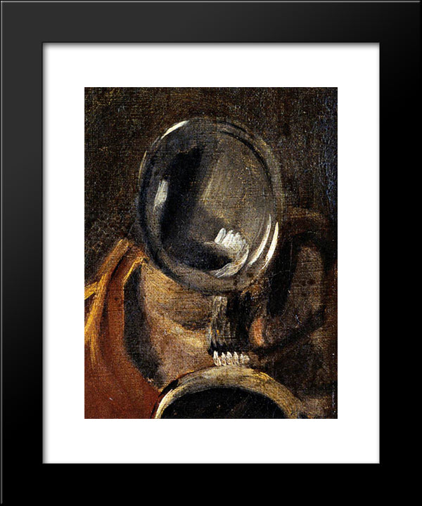 Peeckelhaering (Detail) 20x24 Black Modern Wood Framed Art Print Poster by Hals, Frans