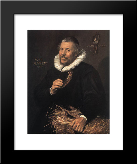 Pieter Cornelisz. Van Der Morsch 20x24 Black Modern Wood Framed Art Print Poster by Hals, Frans