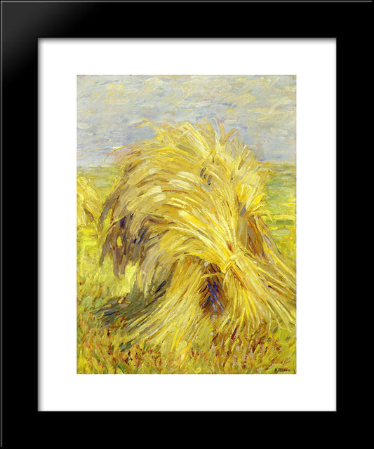 Sheaf Of Grain 20x24 Black Modern Wood Framed Art Print Poster by Marc, Franz