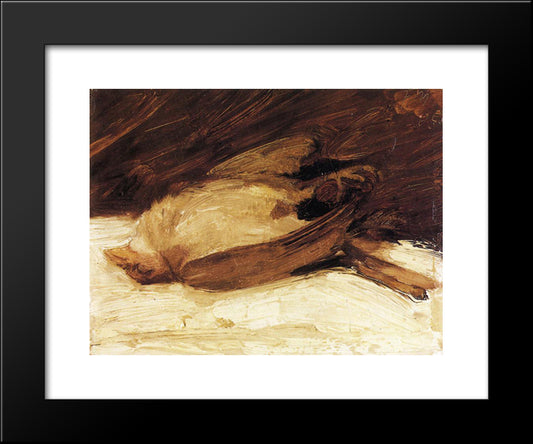 The Dead Sparrow 20x24 Black Modern Wood Framed Art Print Poster by Marc, Franz