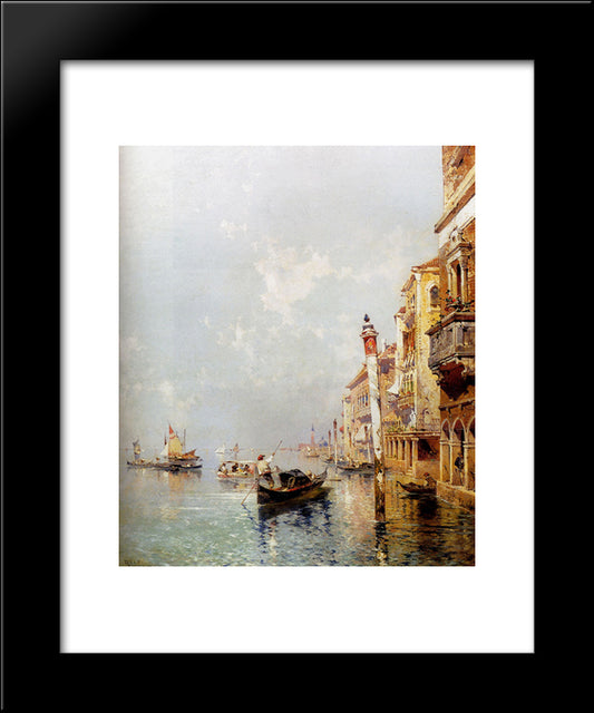 Giudecca Canal 20x24 Black Modern Wood Framed Art Print Poster by Unterberger, Franz Richard