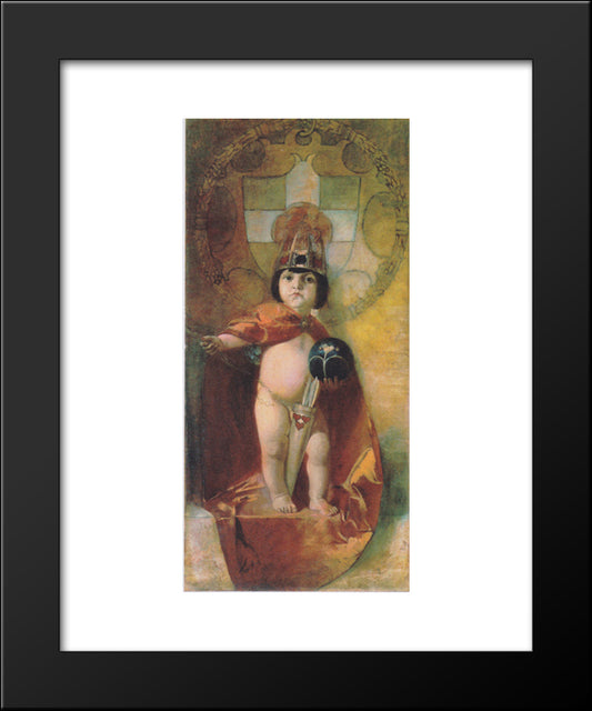 Amor Imperator 20x24 Black Modern Wood Framed Art Print Poster by Stuck, Franz