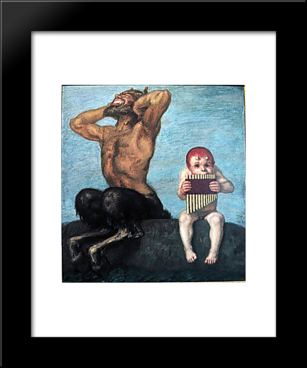 Dissonance 20x24 Black Modern Wood Framed Art Print Poster by Stuck, Franz