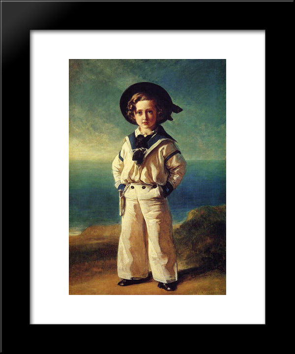 Albert Edward, Prince Of Wales 20x24 Black Modern Wood Framed Art Print Poster by Winterhalter, Franz Xaver