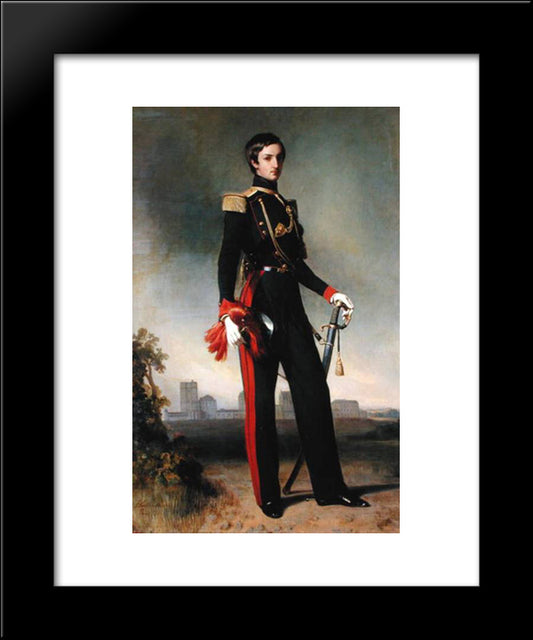 Antoine-Marie-Philippe-Louis D'Orleans Duc De Montpensier 20x24 Black Modern Wood Framed Art Print Poster by Winterhalter, Franz Xaver