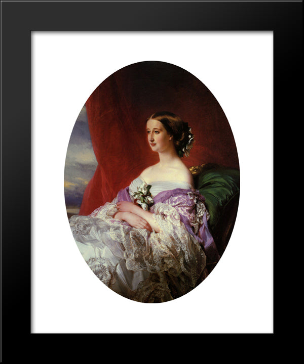 Empress Eugenie 20x24 Black Modern Wood Framed Art Print Poster by Winterhalter, Franz Xaver