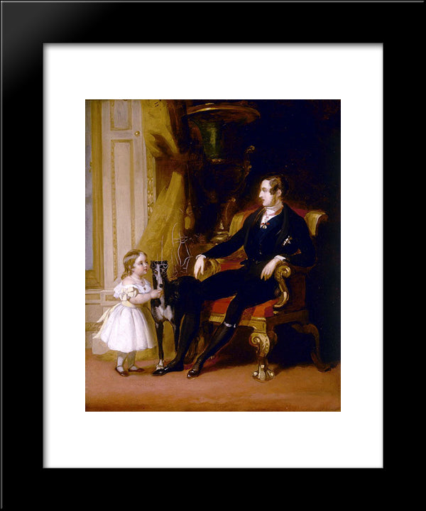 His Royal Highness Prince Albert 20x24 Black Modern Wood Framed Art Print Poster by Winterhalter, Franz Xaver