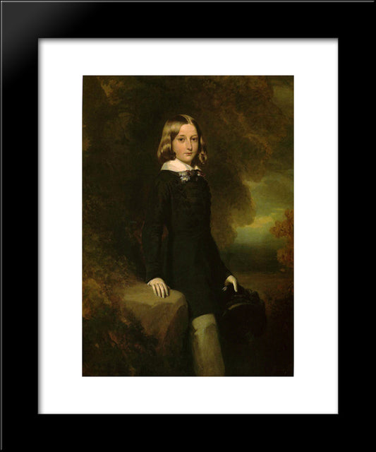 Leopold, Duke Of Brabant 20x24 Black Modern Wood Framed Art Print Poster by Winterhalter, Franz Xaver