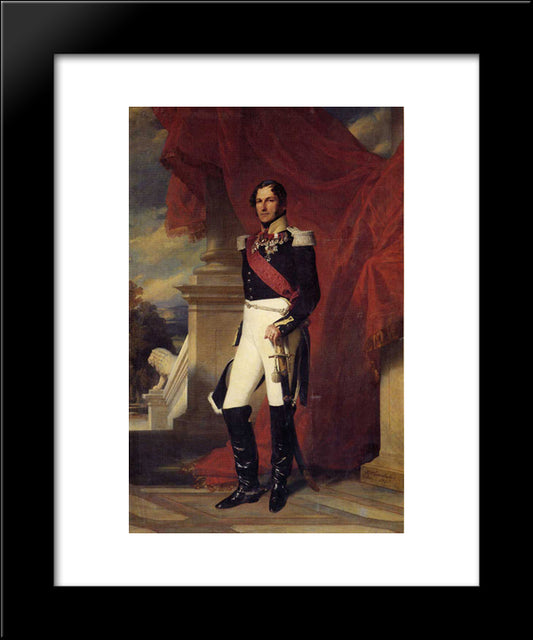 Leopold I 20x24 Black Modern Wood Framed Art Print Poster by Winterhalter, Franz Xaver