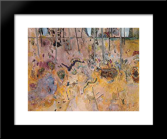 Landscape With Acacias 20x24 Black Modern Wood Framed Art Print Poster by Williams, Fred