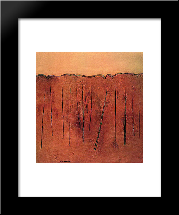 Saplings Mittagong Ii 20x24 Black Modern Wood Framed Art Print Poster by Williams, Fred