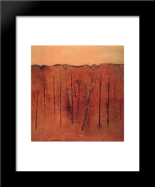 Saplings Mittagong Ii 20x24 Black Modern Wood Framed Art Print Poster by Williams, Fred