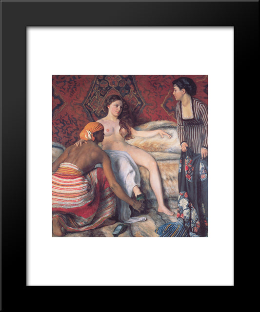 Toilet 20x24 Black Modern Wood Framed Art Print Poster by Bazille, Frederic