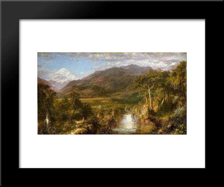 Heart Of The Andes 20x24 Black Modern Wood Framed Art Print Poster by Church, Frederic Edwin