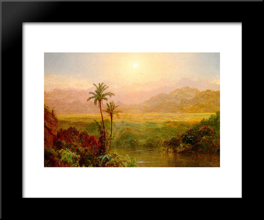 In The Andes 20x24 Black Modern Wood Framed Art Print Poster by Church, Frederic Edwin