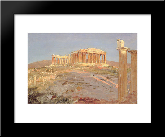 Parthenon 20x24 Black Modern Wood Framed Art Print Poster by Church, Frederic Edwin