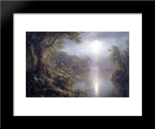 The River Of Light 20x24 Black Modern Wood Framed Art Print Poster by Church, Frederic Edwin