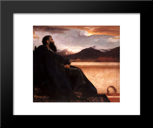 David 20x24 Black Modern Wood Framed Art Print Poster by Leighton, Frederic