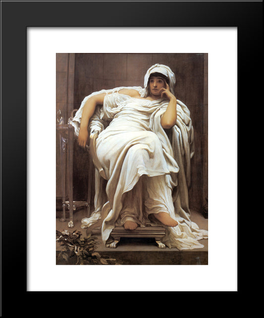 Faticida 20x24 Black Modern Wood Framed Art Print Poster by Leighton, Frederic