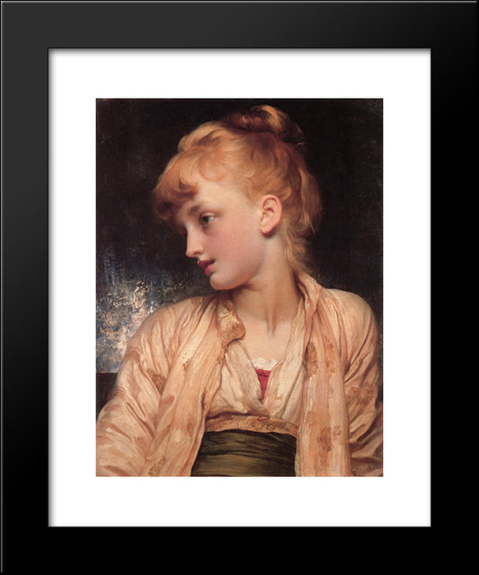 Gulnihal 20x24 Black Modern Wood Framed Art Print Poster by Leighton, Frederic