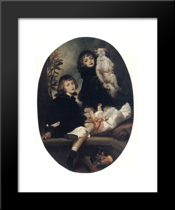 Ida Adrian And Frederic Marryat 20x24 Black Modern Wood Framed Art Print Poster by Leighton, Frederic