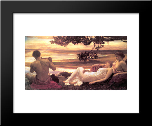 Idyll 20x24 Black Modern Wood Framed Art Print Poster by Leighton, Frederic