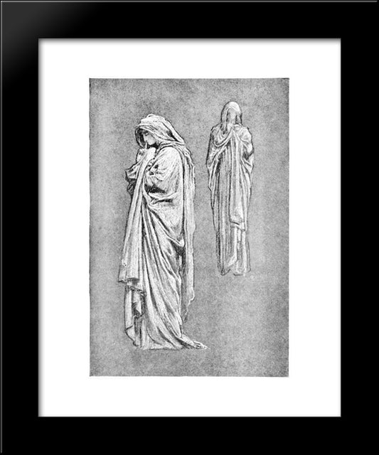 Illustrations From Volume 1 Of The Yellow Book 20x24 Black Modern Wood Framed Art Print Poster by Leighton, Frederic