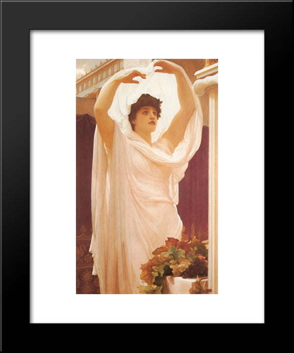 Invocation 20x24 Black Modern Wood Framed Art Print Poster by Leighton, Frederic