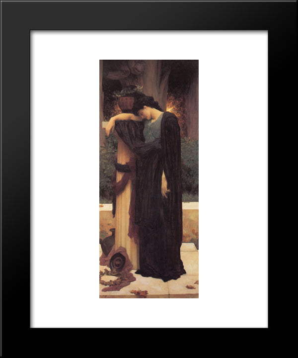 Lachrymae 20x24 Black Modern Wood Framed Art Print Poster by Leighton, Frederic