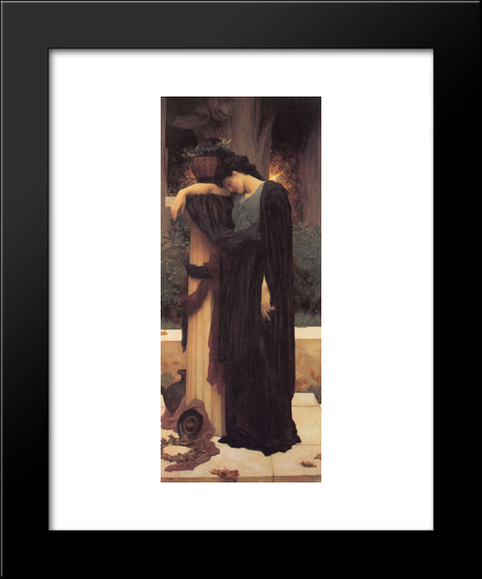 Lachrymae 20x24 Black Modern Wood Framed Art Print Poster by Leighton, Frederic