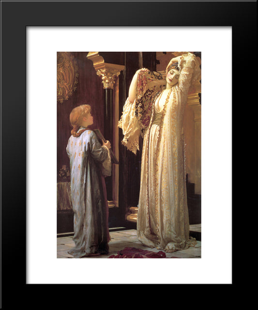 Light Of The Harem 20x24 Black Modern Wood Framed Art Print Poster by Leighton, Frederic