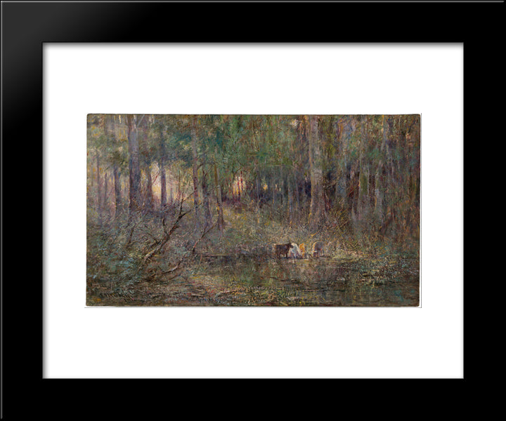Violet And Gold 20x24 Black Modern Wood Framed Art Print Poster by McCubbin, Frederick