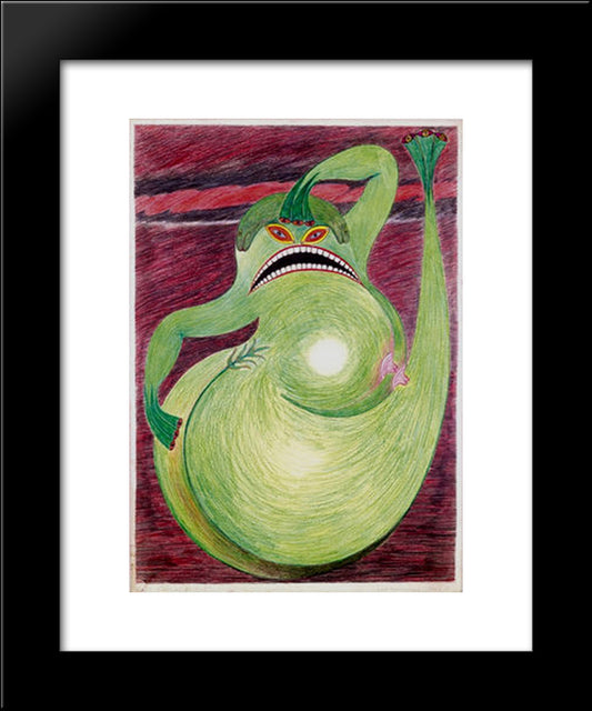 Das Hohe Lied Der Warme 20x24 Black Modern Wood Framed Art Print Poster by Schroder Sonnenstern, Friedrich