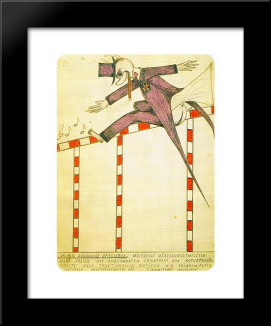 Dr. Phil Rabaukuss Spieszebor 20x24 Black Modern Wood Framed Art Print Poster by Schroder Sonnenstern, Friedrich