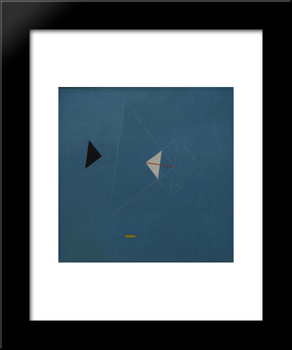 Composition No. 116 20x24 Black Modern Wood Framed Art Print Poster by Vordemberge Gildewart, Friedrich