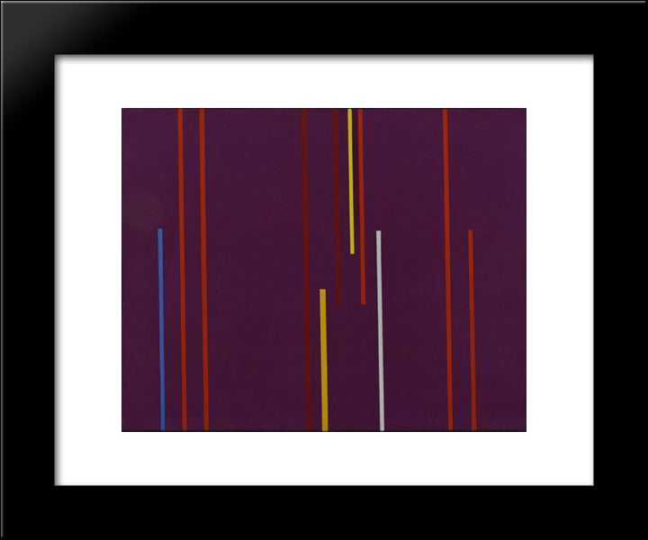 Composition No. 199 20x24 Black Modern Wood Framed Art Print Poster by Vordemberge Gildewart, Friedrich