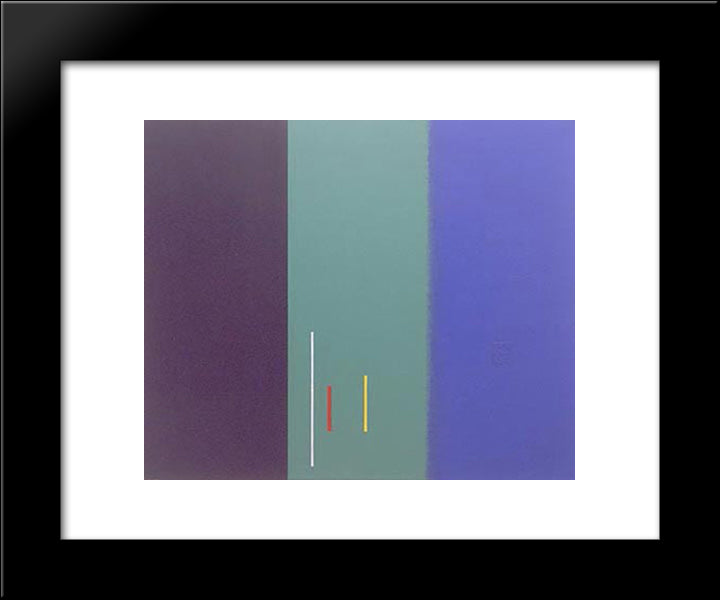 Composition No. 208 20x24 Black Modern Wood Framed Art Print Poster by Vordemberge Gildewart, Friedrich