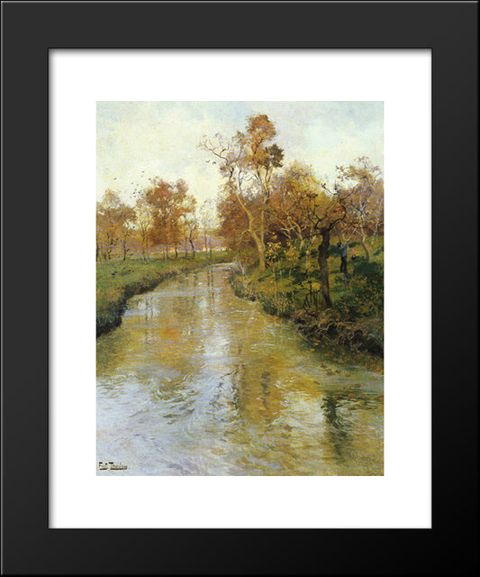 Autumn 20x24 Black Modern Wood Framed Art Print Poster by Thaulow, Frits