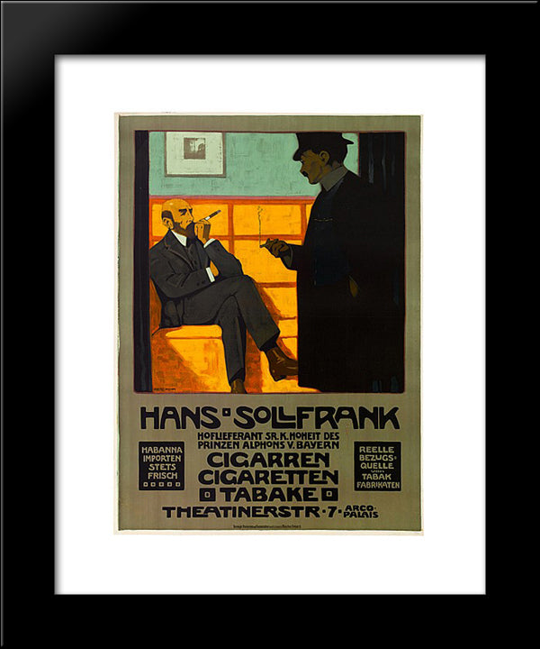 Hans Sollfrank 20x24 Black Modern Wood Framed Art Print Poster by Rehm, Fritz