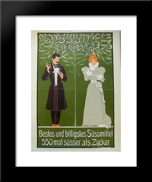Sussstof Hochst 20x24 Black Modern Wood Framed Art Print Poster by Rehm, Fritz