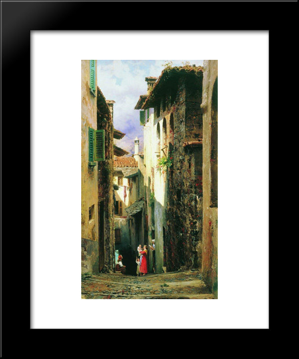 Bellagio 20x24 Black Modern Wood Framed Art Print Poster by Bronnikov, Fyodor