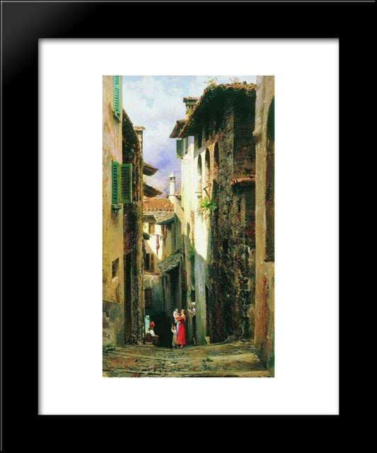 Bellagio 20x24 Black Modern Wood Framed Art Print Poster by Bronnikov, Fyodor