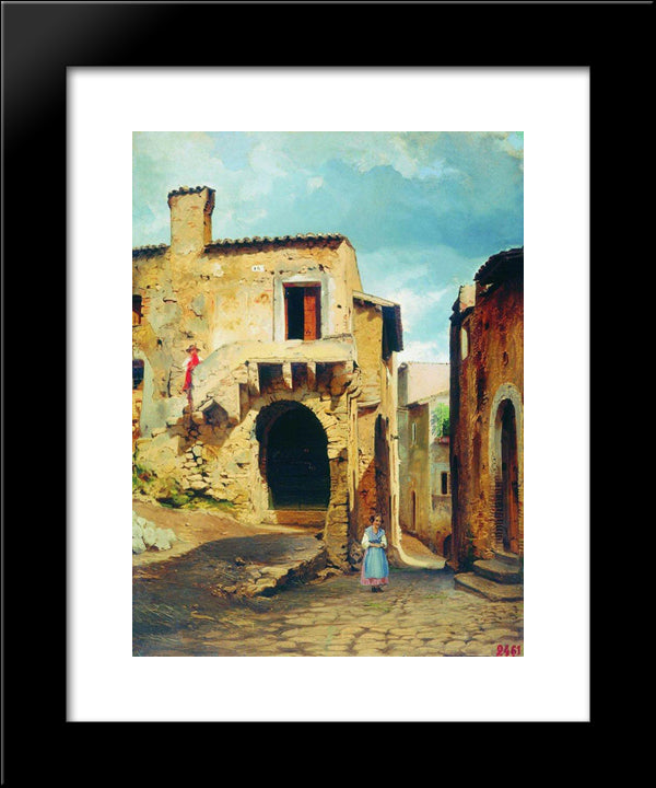 Buildings 20x24 Black Modern Wood Framed Art Print Poster by Bronnikov, Fyodor