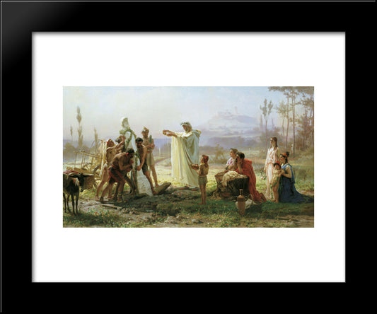 Consecration Of The Herm 20x24 Black Modern Wood Framed Art Print Poster by Bronnikov, Fyodor