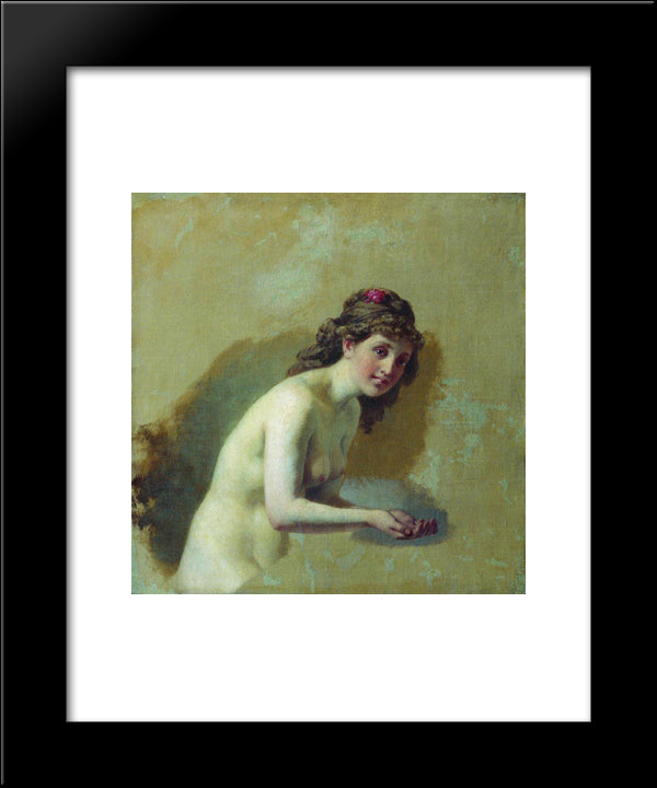 Nude Wash 20x24 Black Modern Wood Framed Art Print Poster by Bronnikov, Fyodor