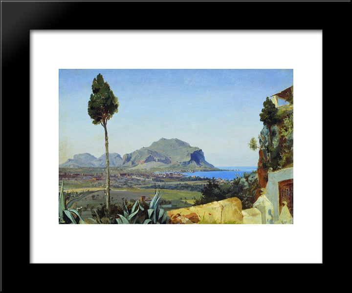 Palermo 20x24 Black Modern Wood Framed Art Print Poster by Bronnikov, Fyodor